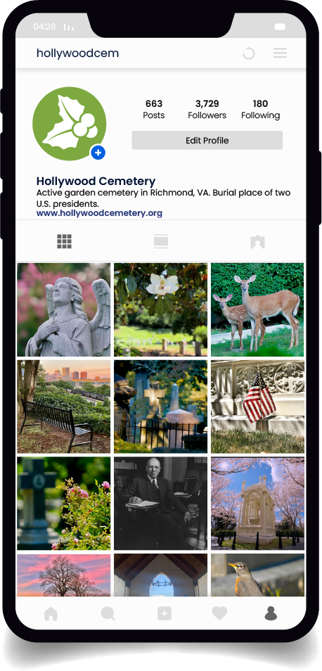 Hollywood Cemetery Social Media